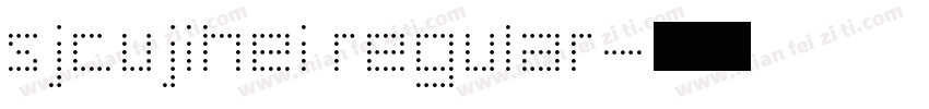 sjcujihei regular字体转换
